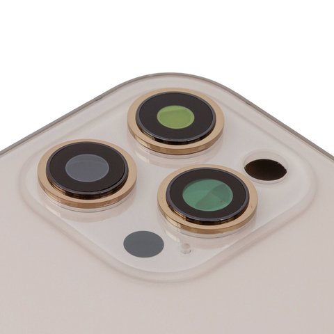 Корпус для iPhone 12 Pro Max, золотистий, з тримачем SIM-карти, з боковими кнопками, gold Прев'ю 1