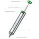 Олововідсмоктувач RELIFE RL-084 Pro, 150 мм Прев'ю 6