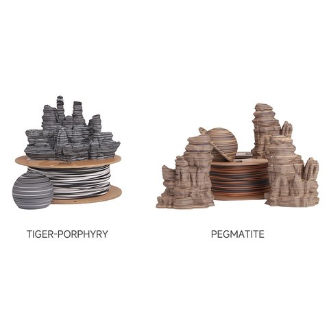 Філамент для 3D-принтера eSUN PLA-Rock Pegmatite, 1 кг Прев'ю 5