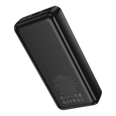 Power bank Borofone BJ80A, 20000 мАг, 22,5 Вт, чорний, Quick Charge, Power Delivery (PD), #6941991121616 Прев'ю 1