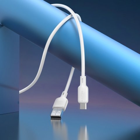 USB кабель Borofone BX113, USB тип-A, micro-USB тип-B, 100 см, 2,4 А, білий, #6941991115424 Прев'ю 2
