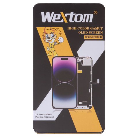 Pantalla LCD Wextom puede usarse con iPhone 12 Pro Max, negro, con marco, HC, sin error, (OLED) soft, diagnosable Vista previa  2