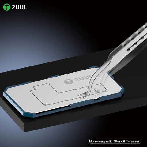 Pinzas para smd 2UUL TW22, curvada, 150 mm, no magnético Vista previa  4
