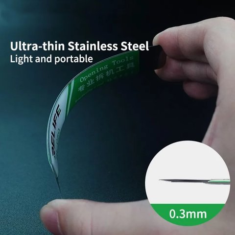 Herramienta para levantar pantalla, cristal táctil RELIFE RL-050, espátula metálica Vista previa  3