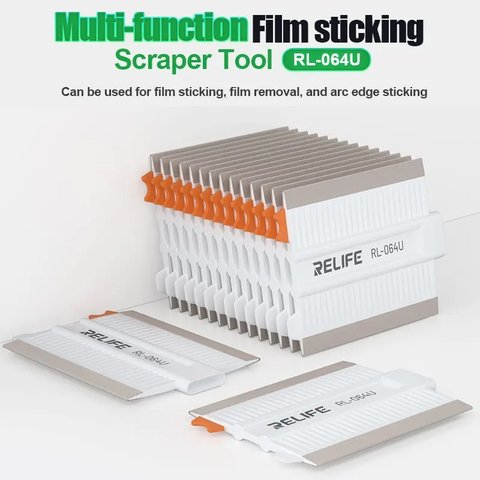 Espátula RELIFE RL-064U, para pegar películas, 100 mm, plástico, blanco Vista previa  7