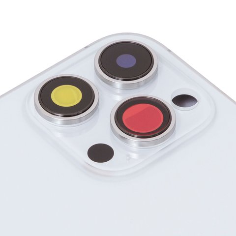 Carcasa puede usarse con iPhone 14 Pro Max, plateado, con botones laterales,  con sujetador de tarjeta SIM, Original (PRC), EU Version, silver Vista previa  1