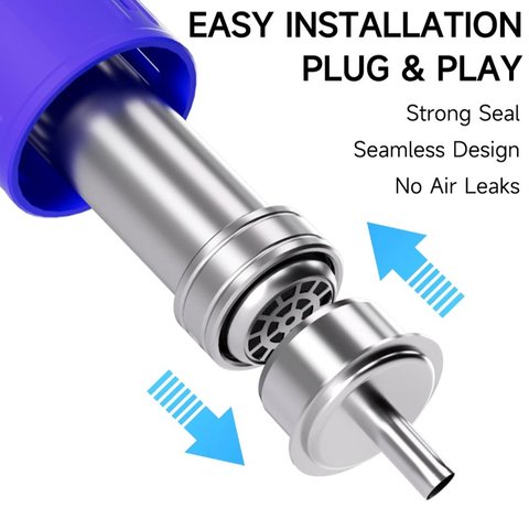Boquilla para pistolas de aire Mechanic 861 Original, recta, 6in1, 4mm/5mm/6mm/8mm/10mm/12mm Vista previa  3