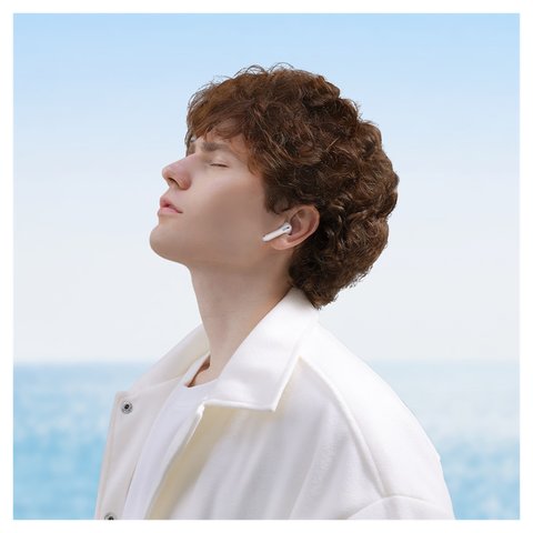 Гарнитура Baseus Bowie WX5, беспроводная, белая, с зарядным кейсом, c кабелем, #A00051000213-00 Превью 2