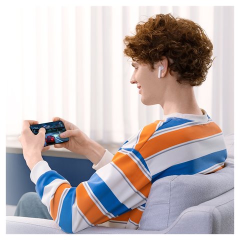 Гарнитура Baseus Bowie WX5, беспроводная, белая, с зарядным кейсом, c кабелем, #A00051000213-00 Превью 3