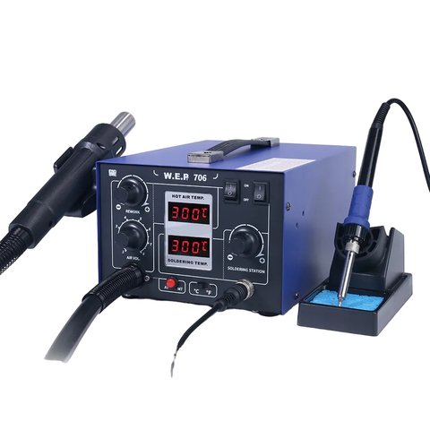 Термоповітряна паяльна станція WEP 706 Прев'ю 1