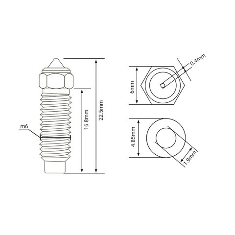 Сопло латунное для скоростной печати ELEGOO Neptune 4 Max / 4 Plus Превью 4