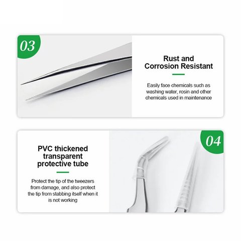 Пинцет монтажный RELIFE TS-11, прямой, 160 мм Превью 4