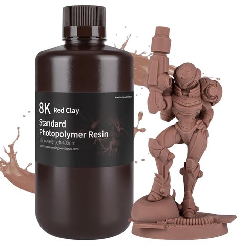 Фотополимерная смола для 3D-принтера ELEGOO 8K Red Clay, 1 кг Превью 2